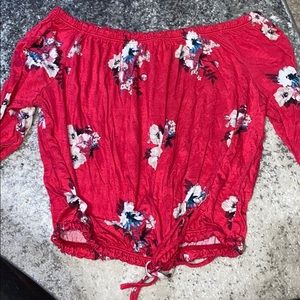 Off the shoulder crop top